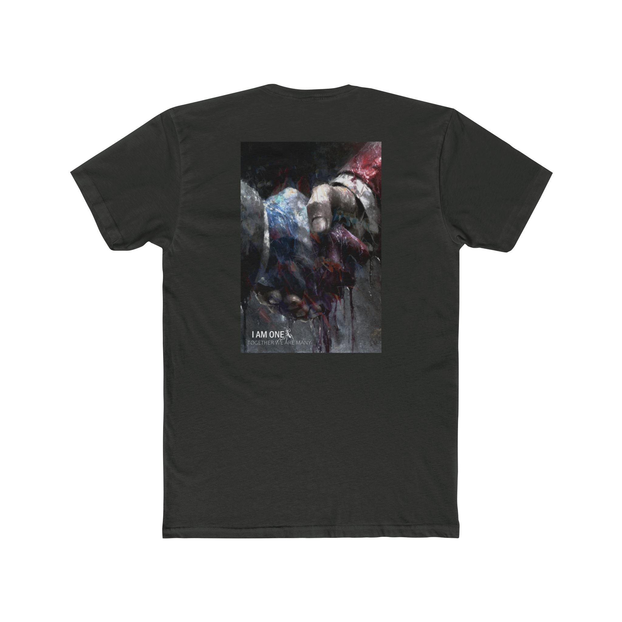 I Am One Graphic Tee — Dark Hand Art Illustration Cotton Shirt