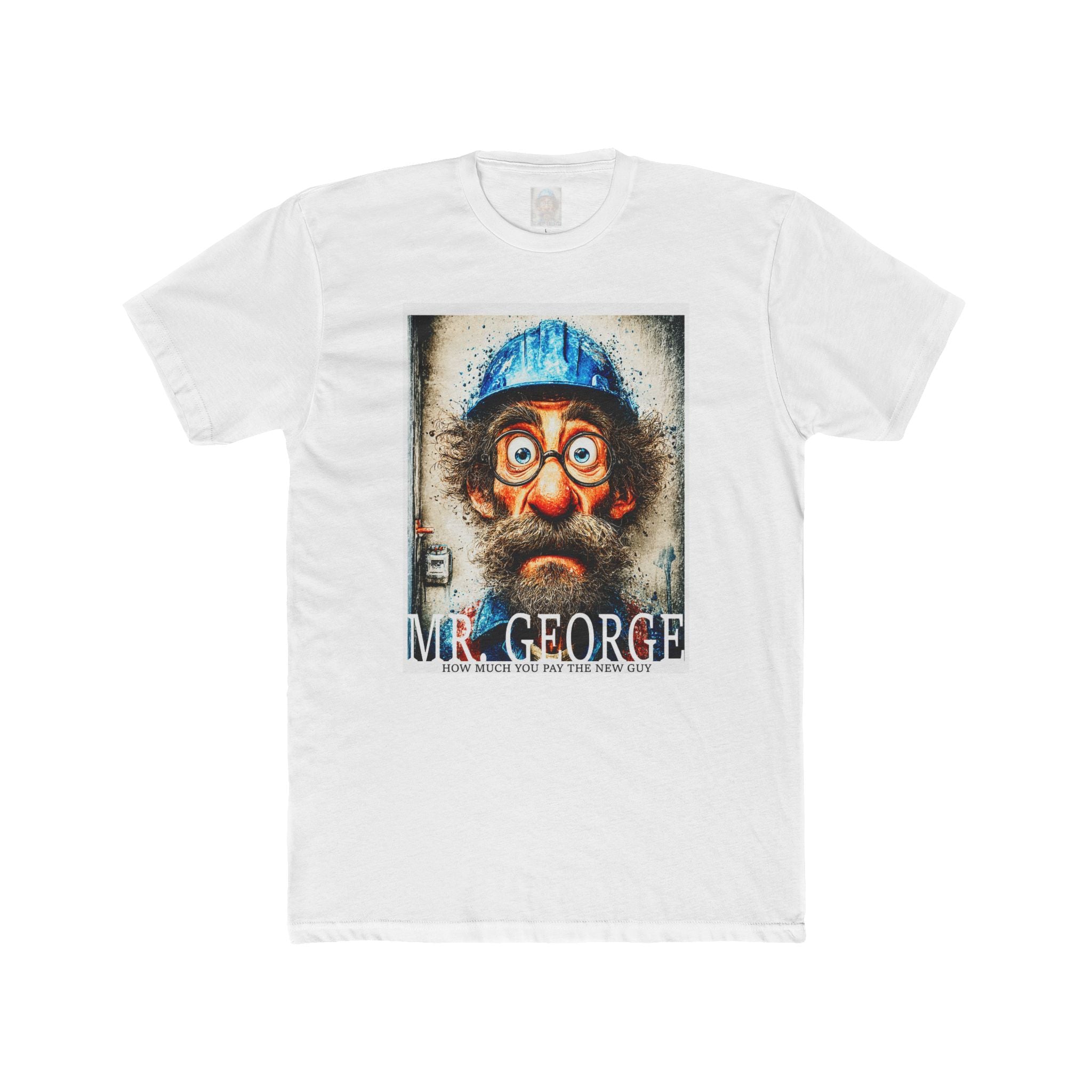 Mr. George Graphic Tee — Quirky Vintage Portrait T-Shirt
