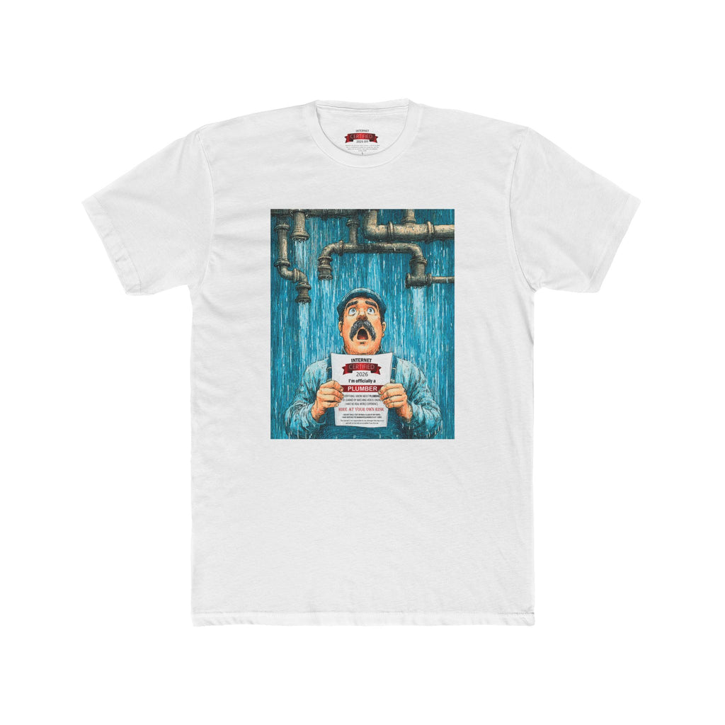 Plumber Certified T-Shirt – Funny ‘I’m Officially a Plumber’ Novelty Tee