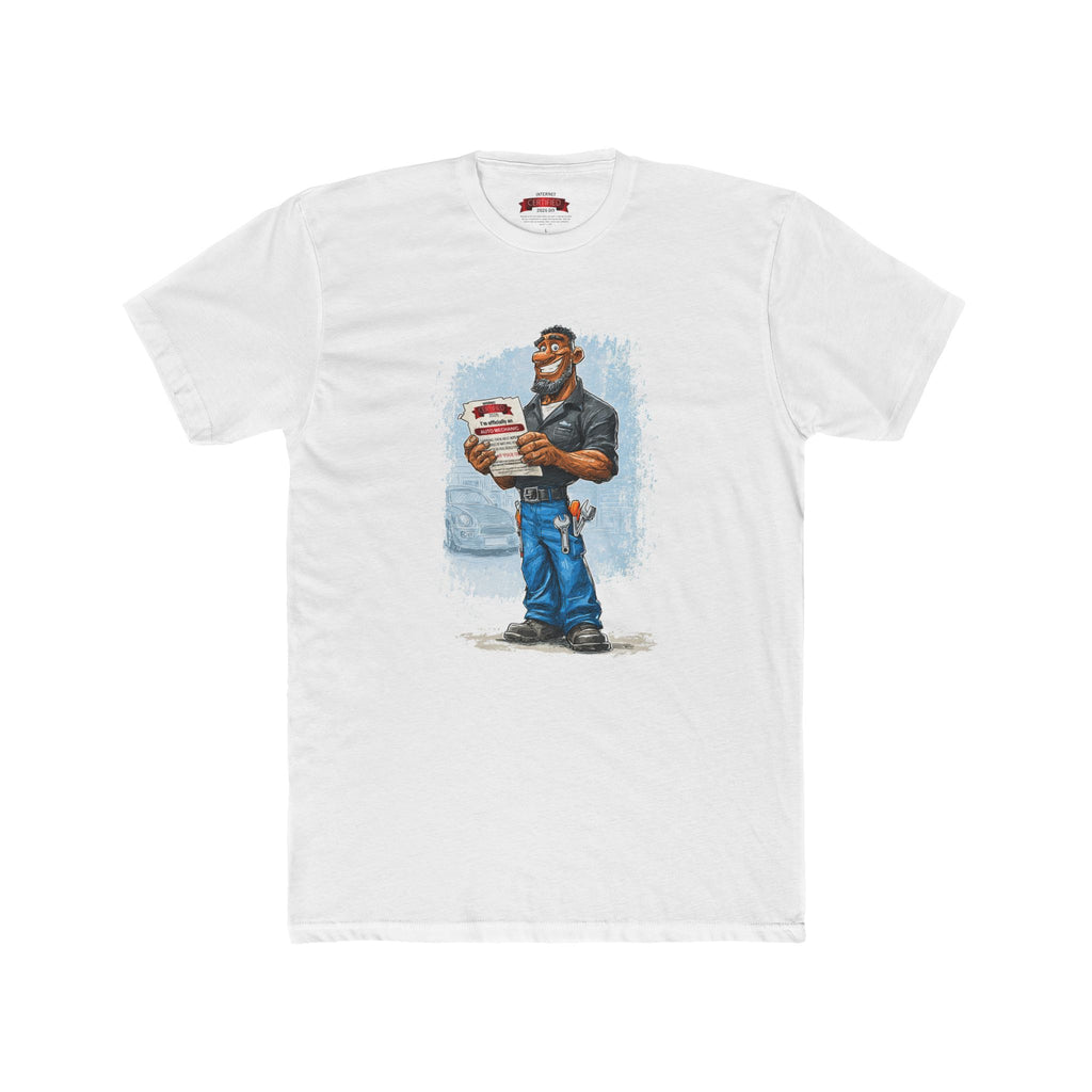 Auto Mechanic T-Shirt — "I'm Officially an Auto Mechanic" Crew Tee
