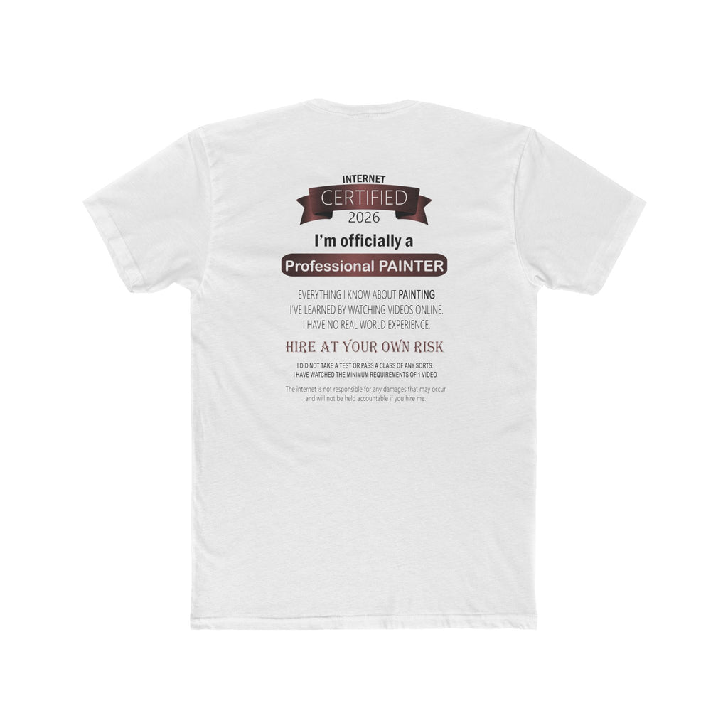 Vintage Painter Graphic Tee — "I'm Officially a Professional Painter" Novelty T-Shirt