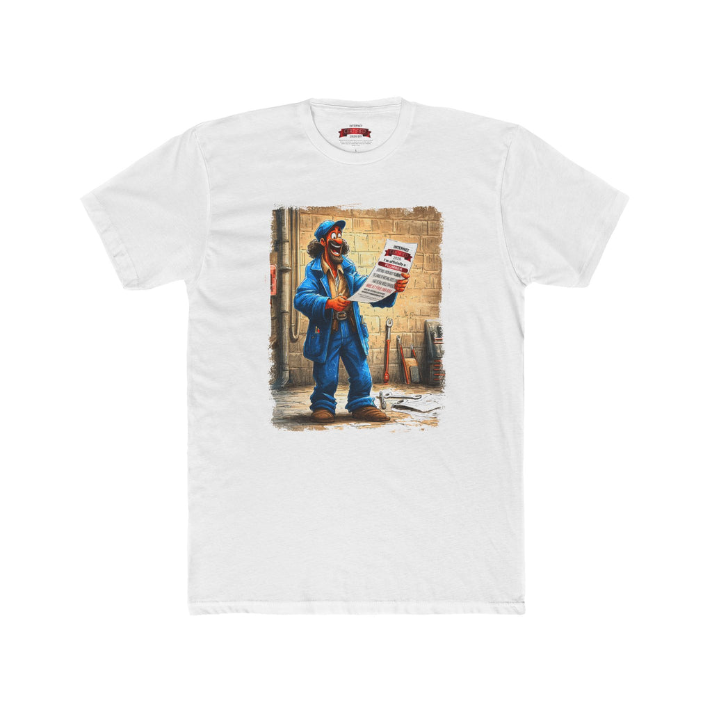 Plumber Certified Tee — "I’m officially a Plumber" Cotton Crew T-Shirt