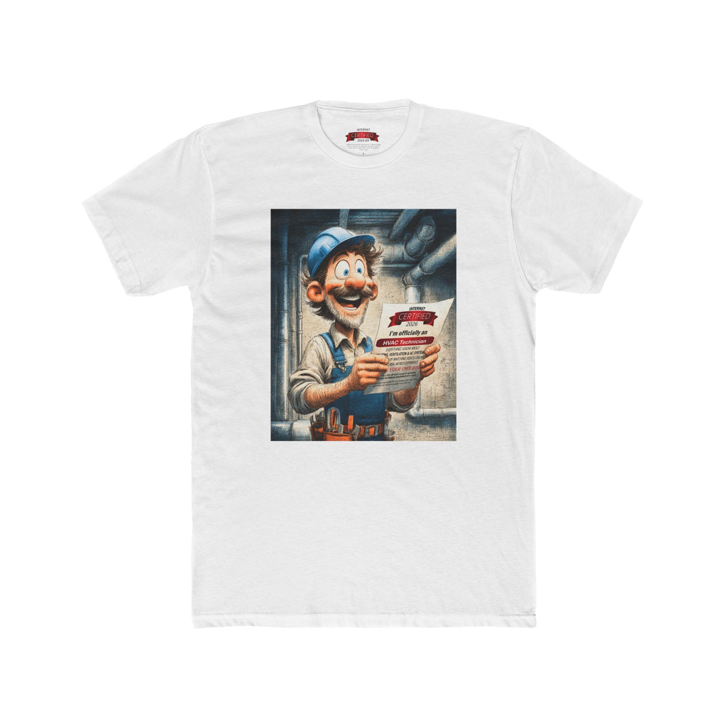 HVAC Technician T‑Shirt — “Certified HVAC Technician” Funny Work Tee