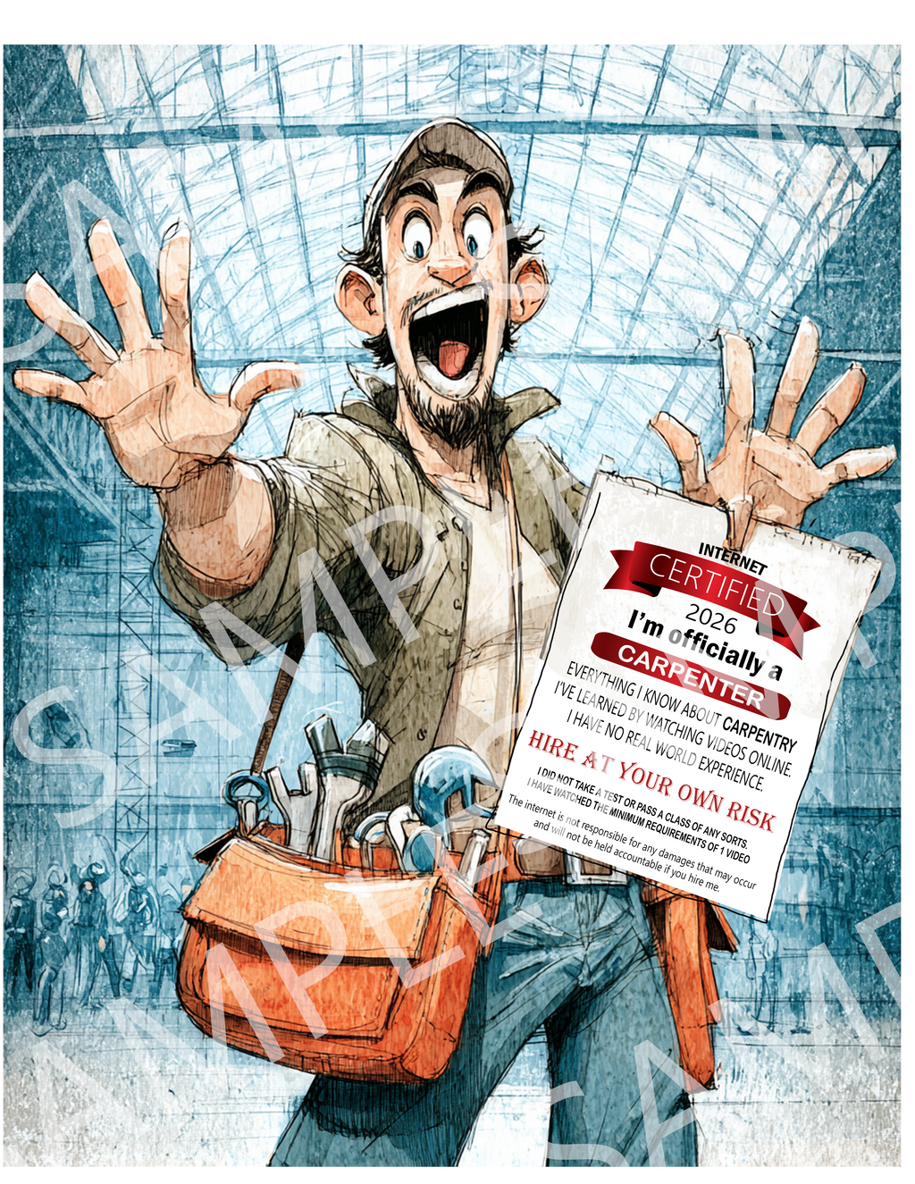 Carpenter Certified Tee — "I'm Officially a Carpenter" Funny Trade T-Shirt