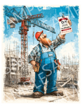 Contractor T-Shirt — "I'm Officially a Contractor" Construction Crew Tee