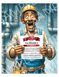 Plumber Certified Tee — "I'm Officially a Plumber" Graphic T-Shirt
