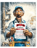 Plumber Certified 2026 T-Shirt — I'm Officially a Plumber Novelty Tee