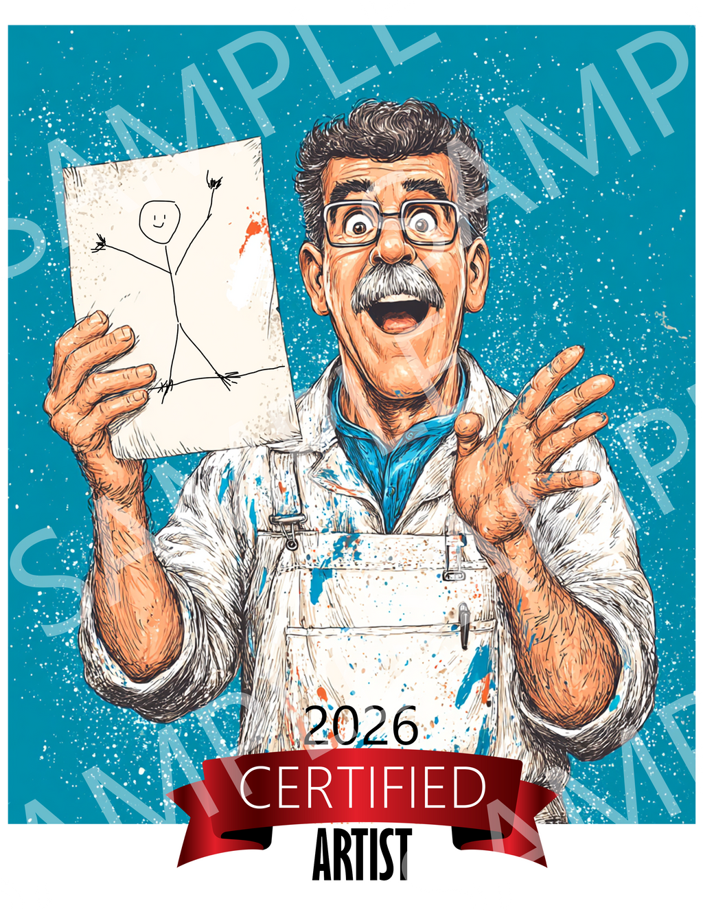 Certified Artist T-Shirt – Funny 'I'm Officially an Artist' Graphic Tee