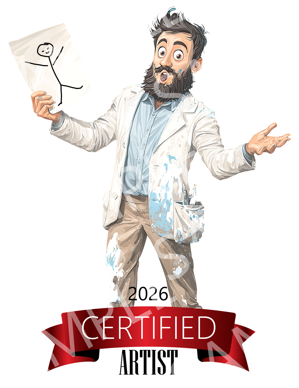 Certified Artist T-Shirt — "I'm Officially An Artist" Graphic Tee