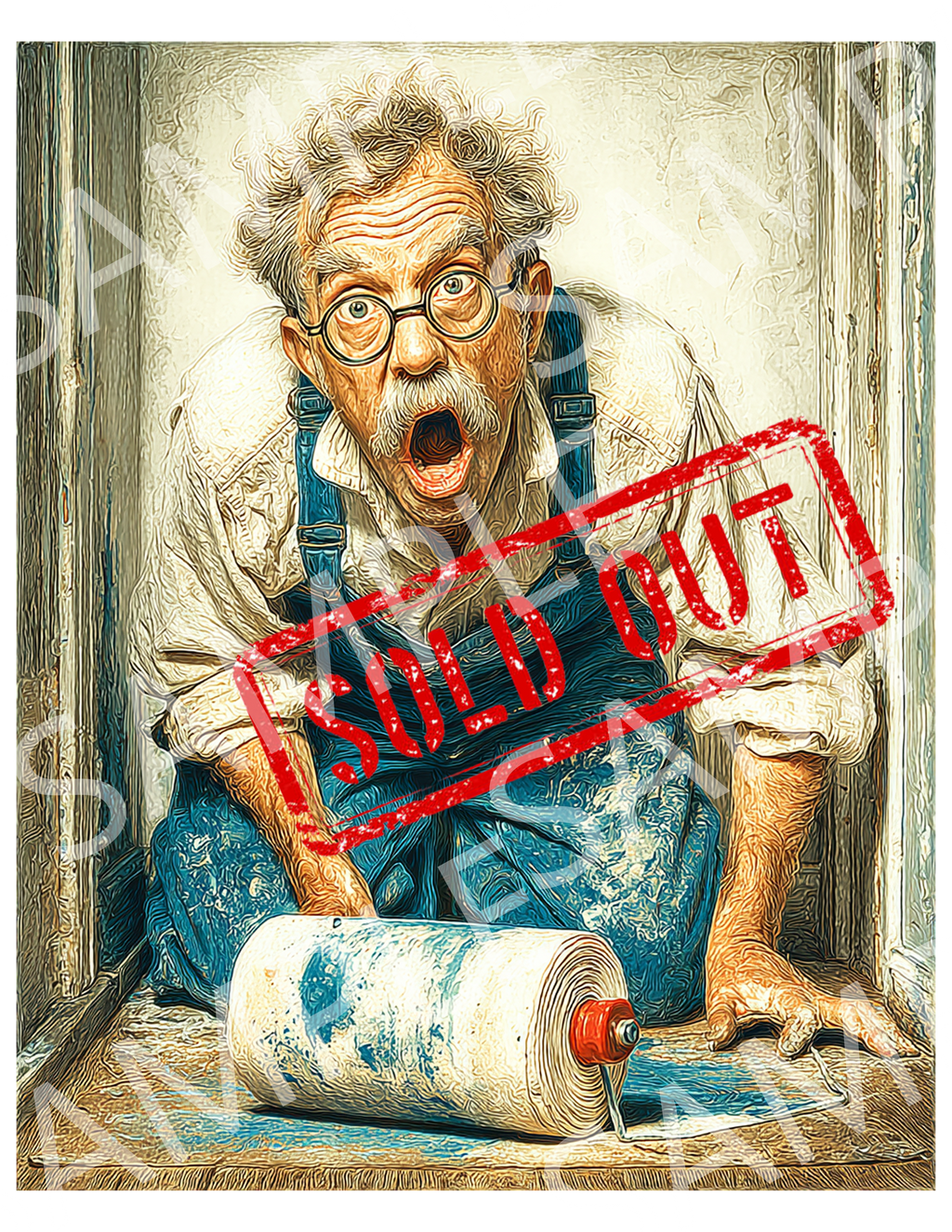 Sold Out Panic T-Shirt — Vintage Man Screaming Graphic Tee
