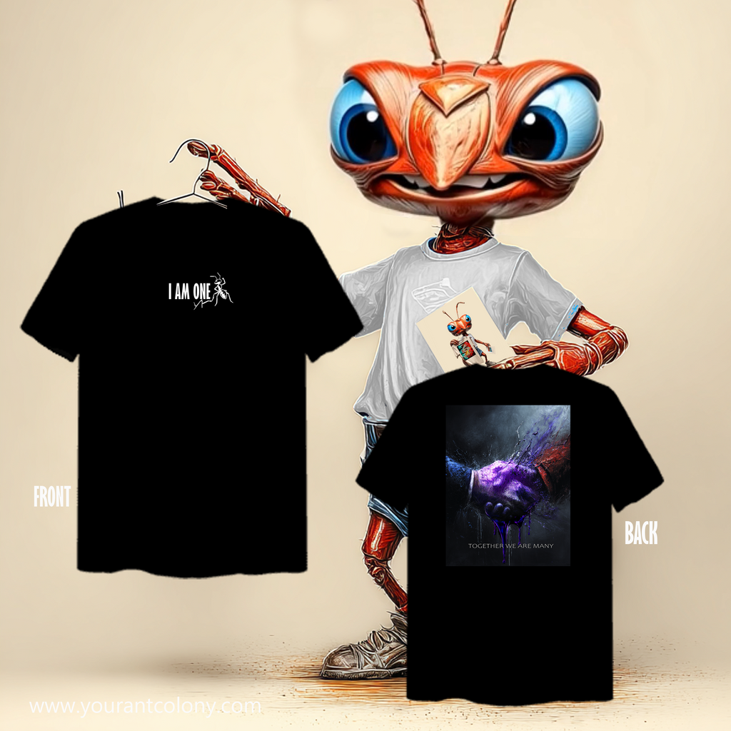 I AM ONE Graphic Tee — Unity Hands Design
