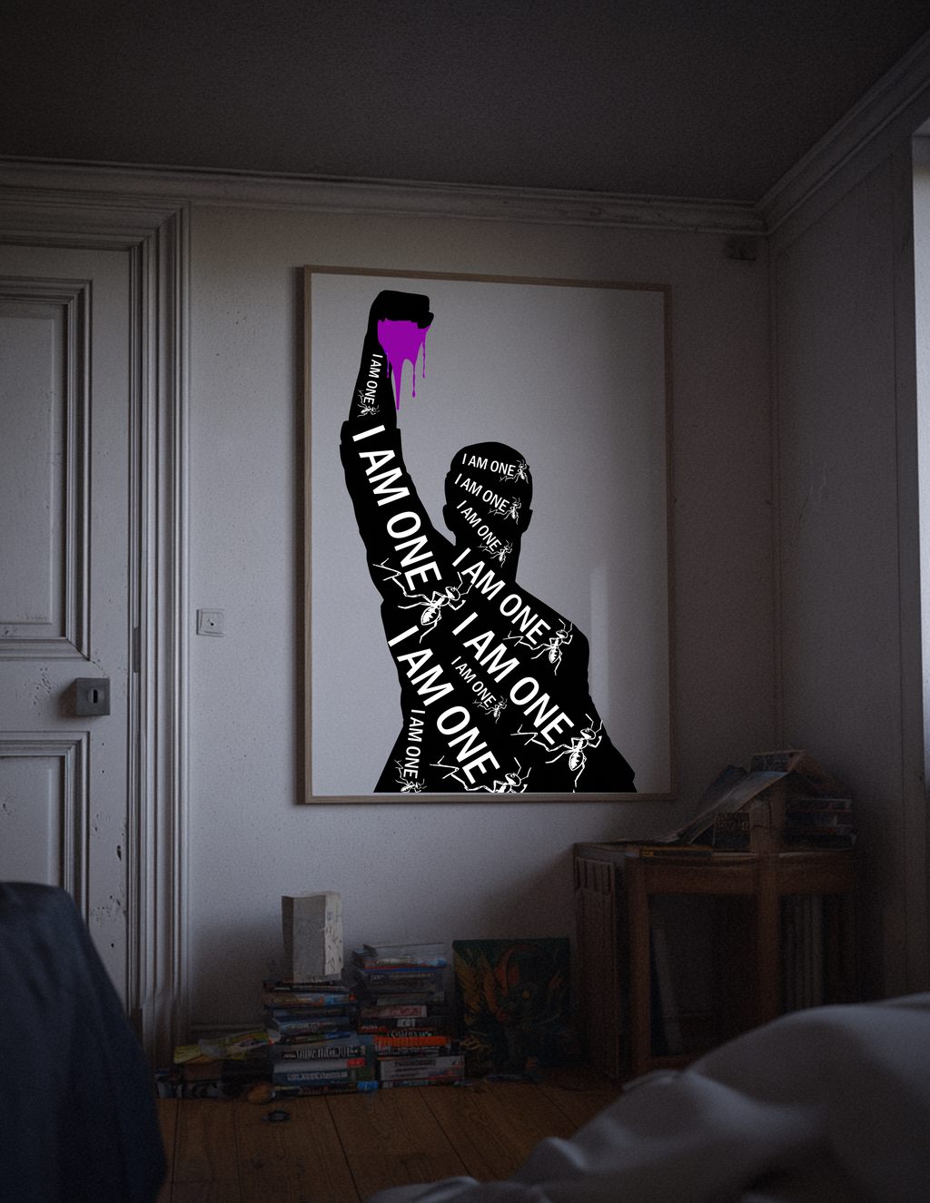 Poster — "I AM ONE" Empowerment Silhouette Art Print