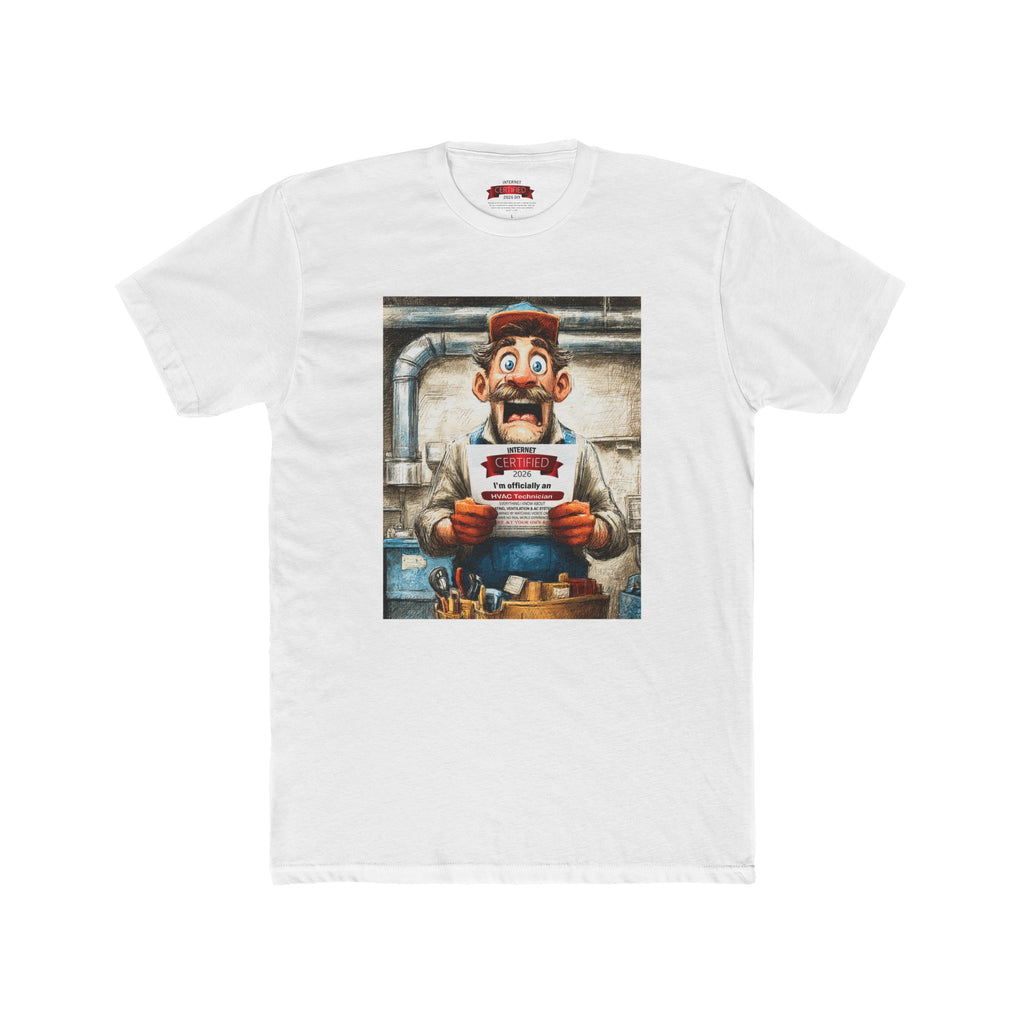 HVAC Technician Certified T-Shirt — Funny Plumber/Technician Graphic Tee