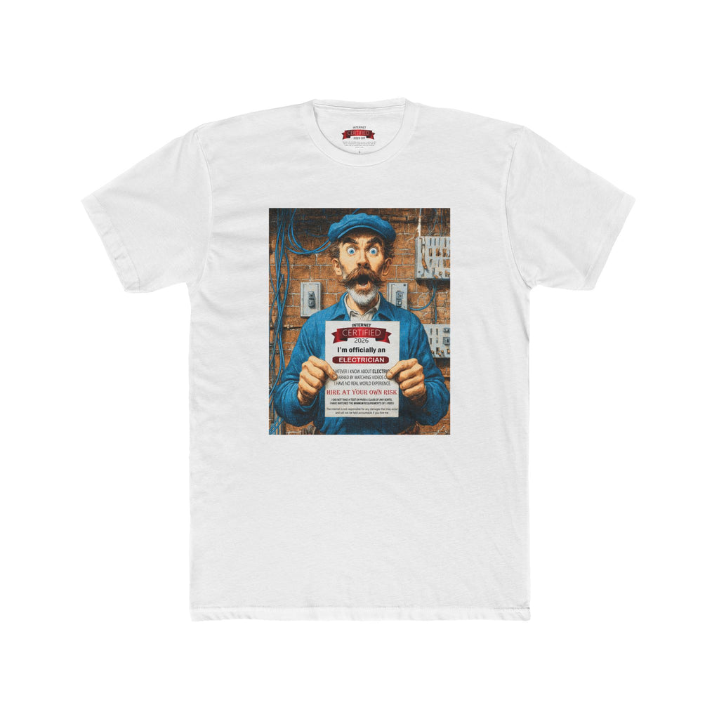 Electrician Certified T‑Shirt — “I’m Officially an Electrician” Humorous Gift Tee