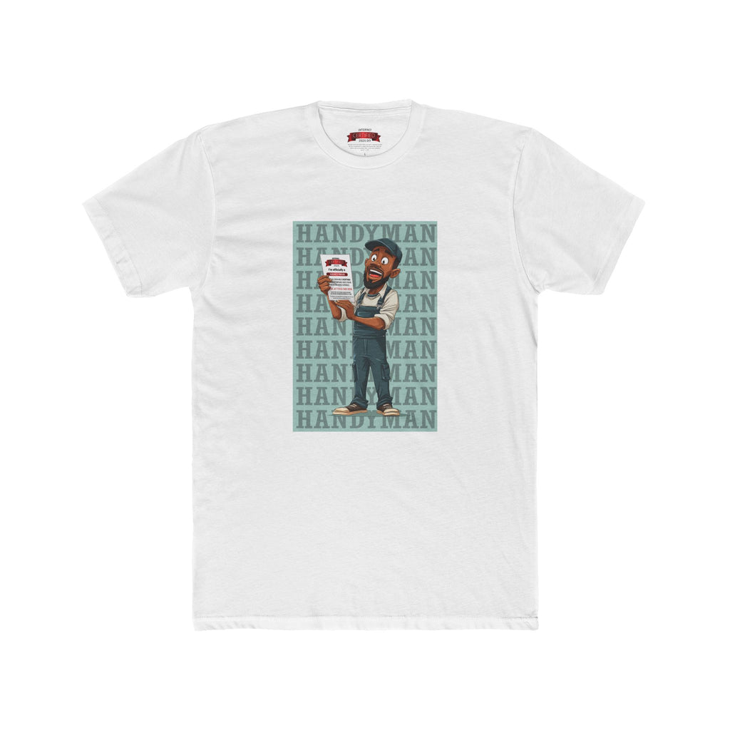 Handyman Certified T-Shirt — "I'm Officially a Handyman" Crew Tee
