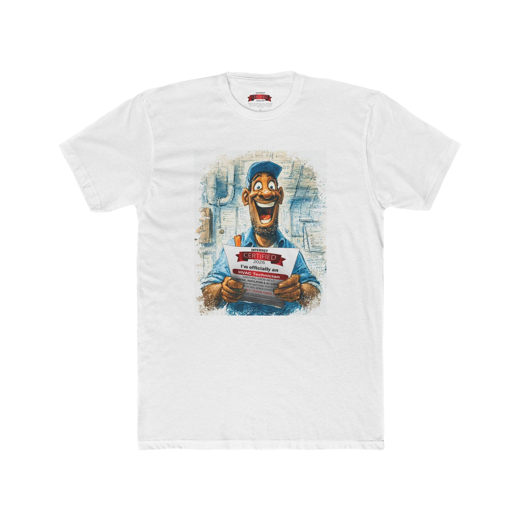 HVAC Technician T‑Shirt — "Certified HVAC Technician" Funny Tradesman Tee