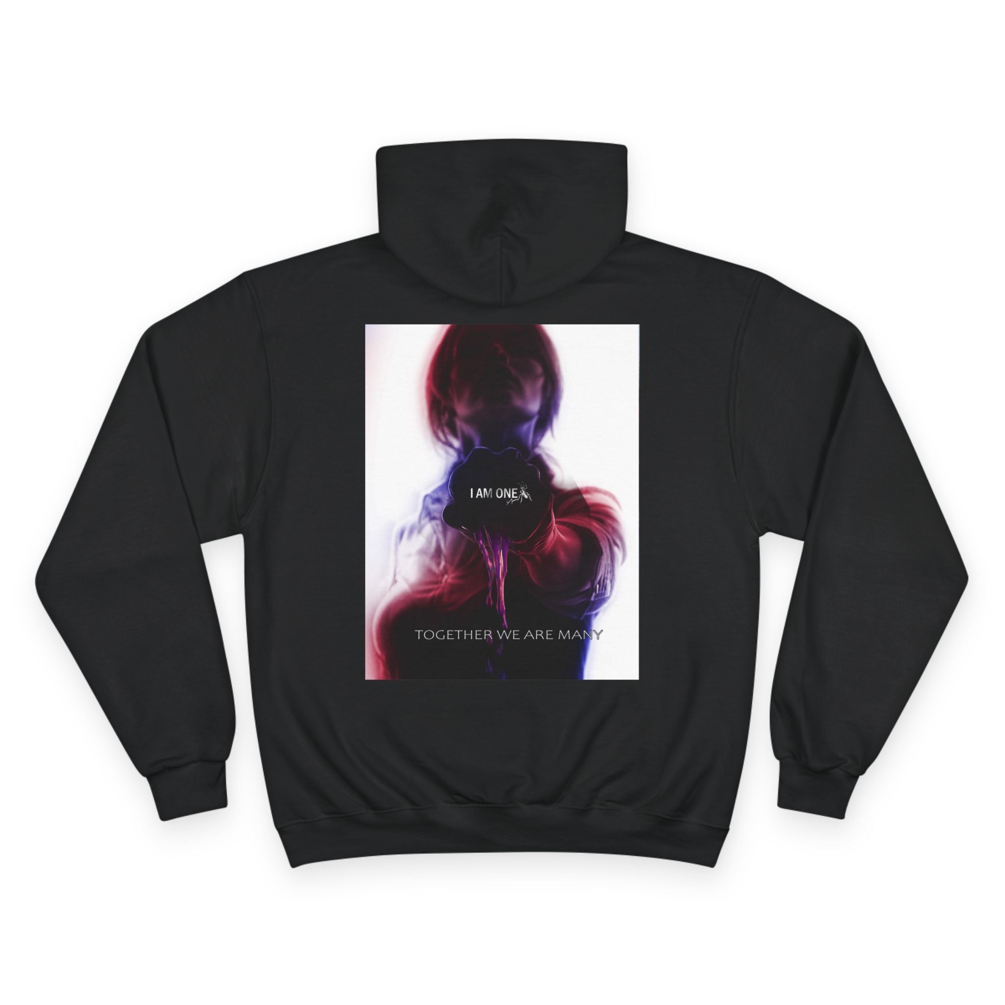 Champion Hoodie — "I AM ONE" Motivational Graphic Hoodie